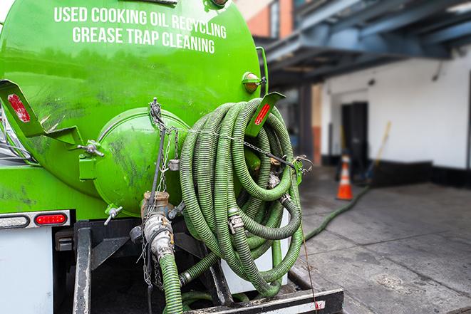 industrial pump clearing a grease trap in Alexandria